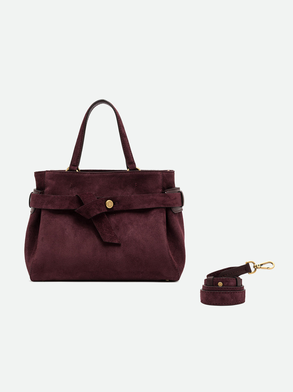 Borsa a Mano Gianni Chiarini Miranda Media in Camoscio Amarone