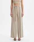 Pantalone palazzo con pinces
