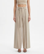 Pantalone palazzo con pinces