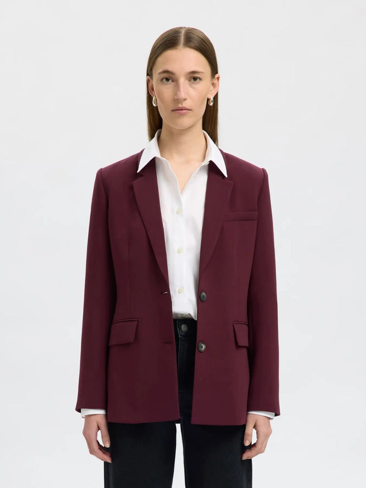 Blazer doppiopetto con tasche a patta