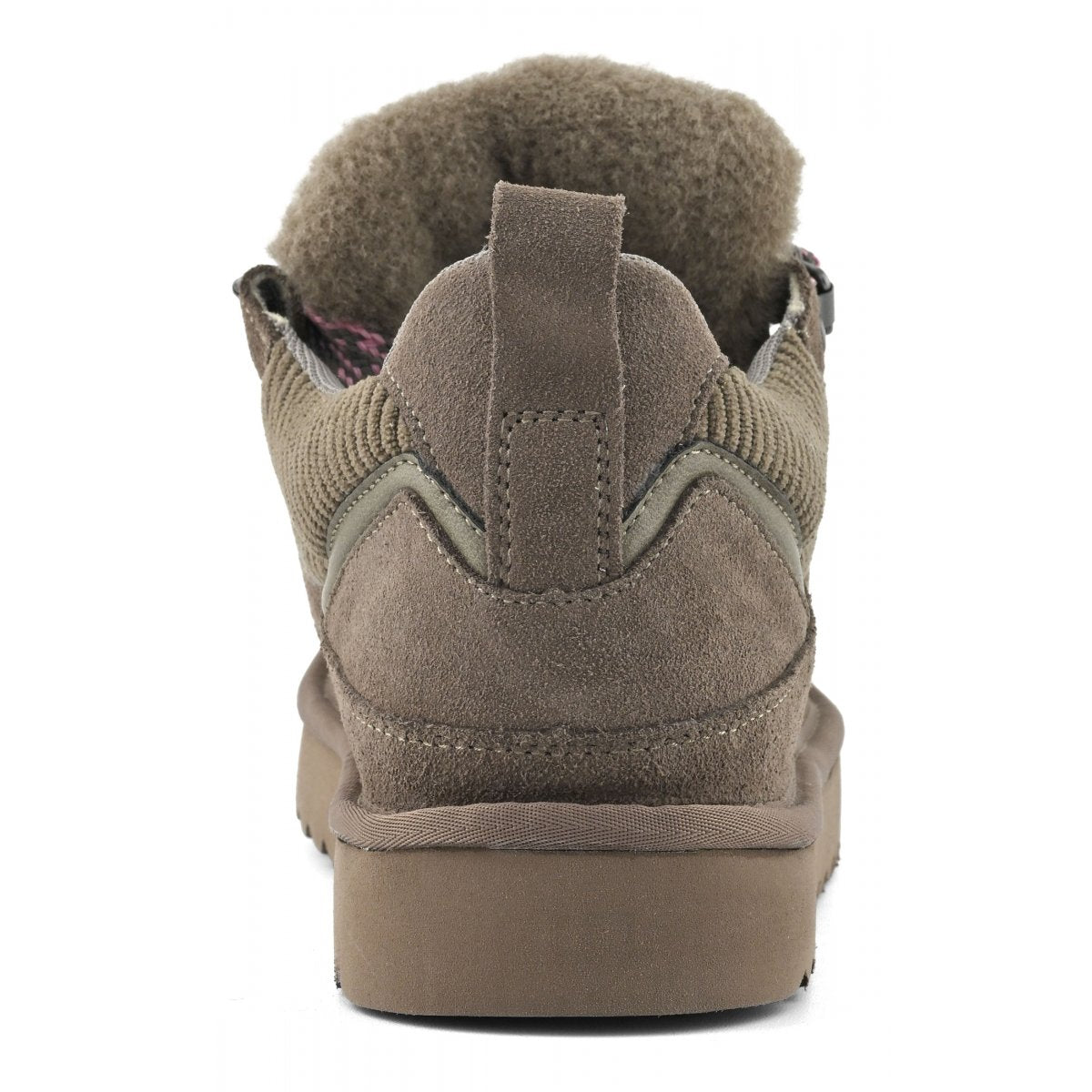 Sneaker in pelle scamosciata con lacci maxi