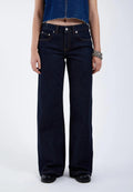 Jeans a gamba larga