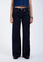 Jeans a gamba larga