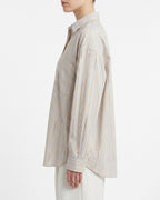 Camicia a righe in cotone