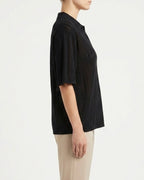 Polo in maglia traforata