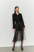Abito con frange lunghe
