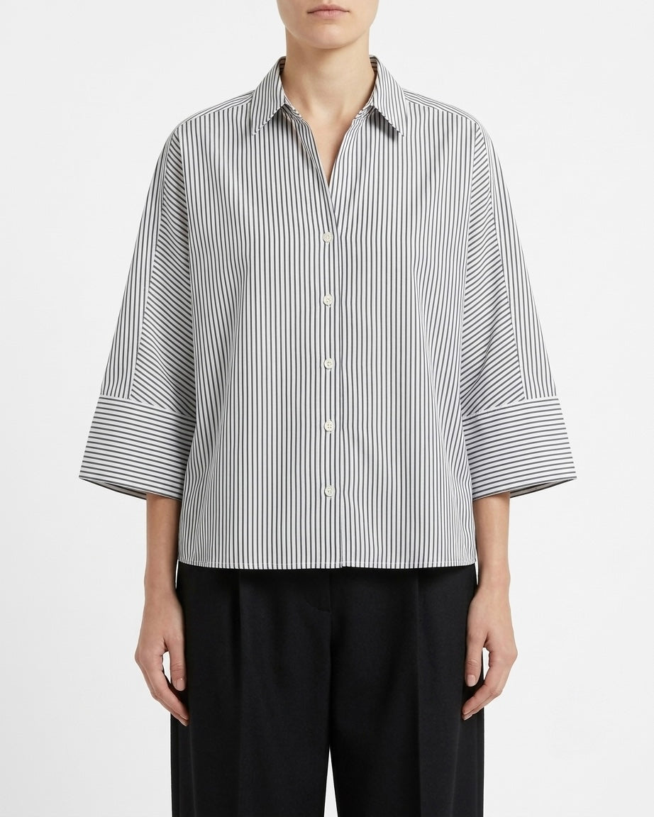 Camicia oversize in cotone biologico