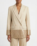 Blazer sartoriale con paillettes