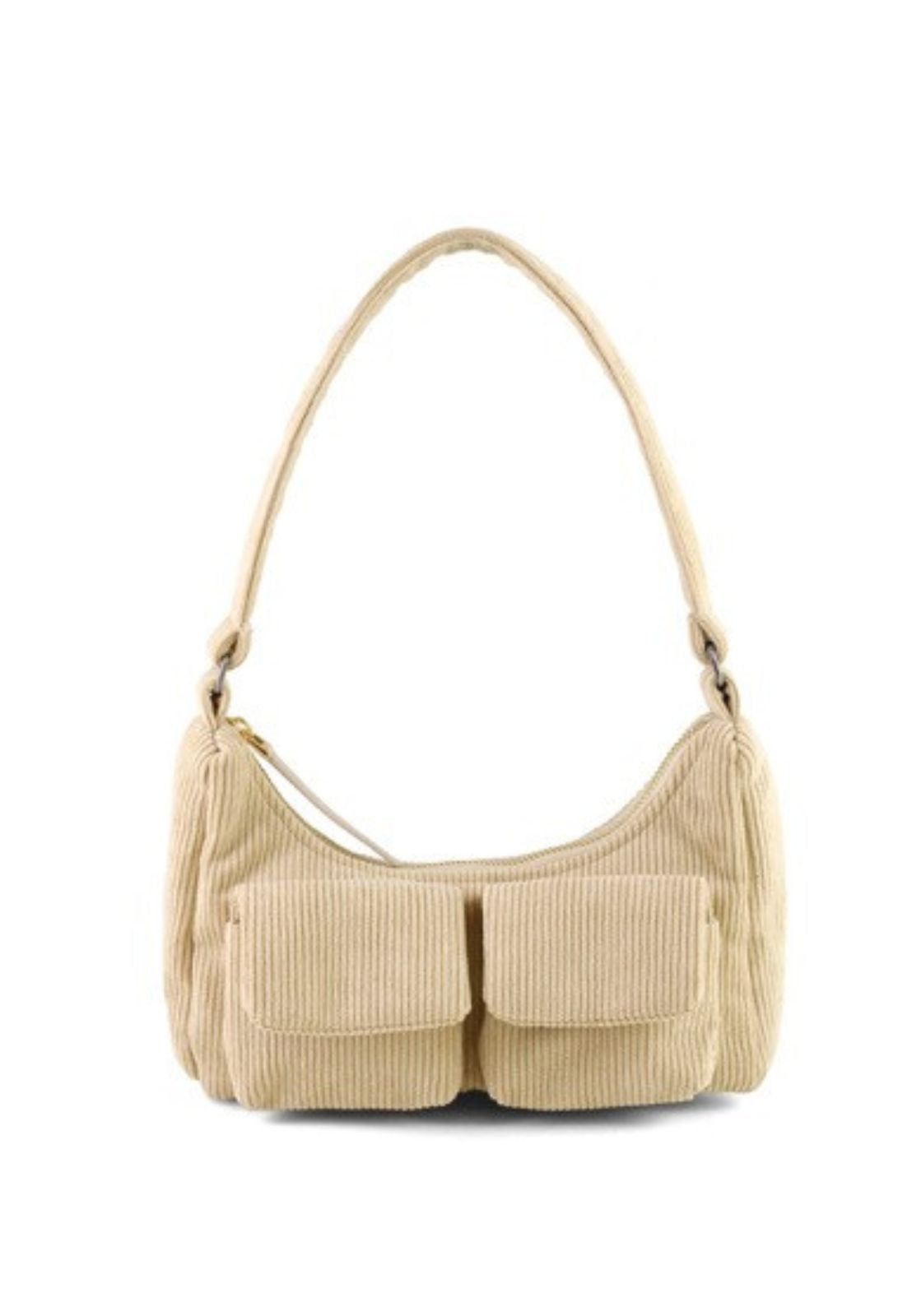 Borsa in velluto a coste