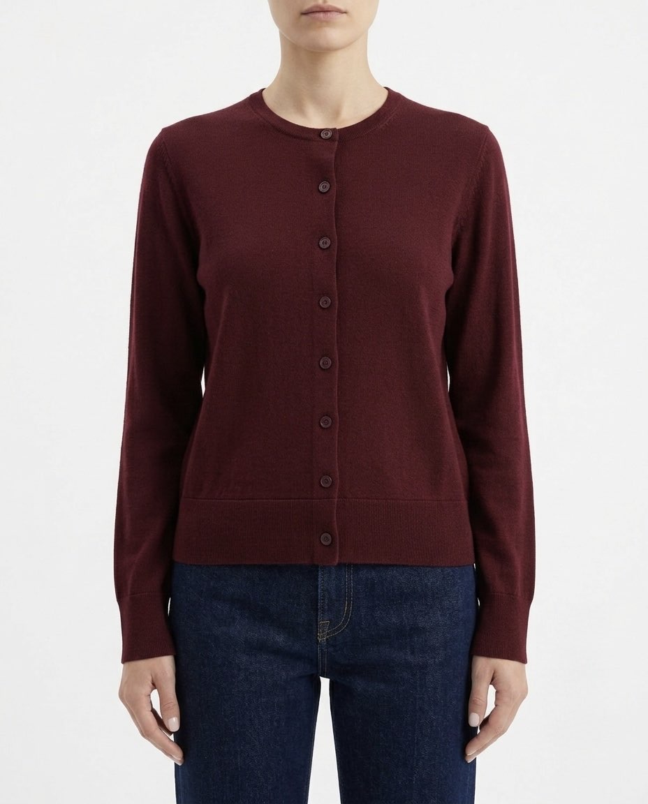 Selected Femme Cardigan in pura lana Merino RWS