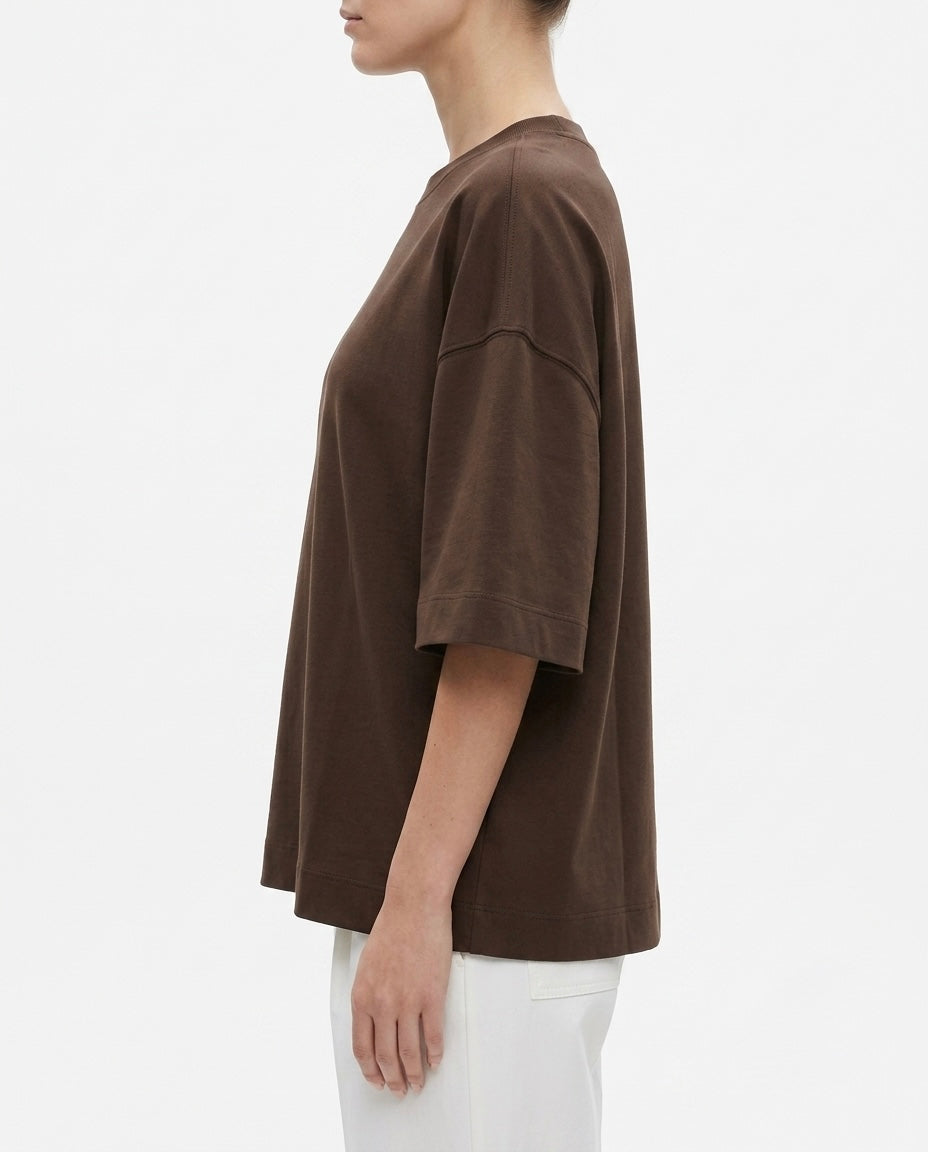 T-shirt Selected Femme oversize con maniche ampie a 3/4